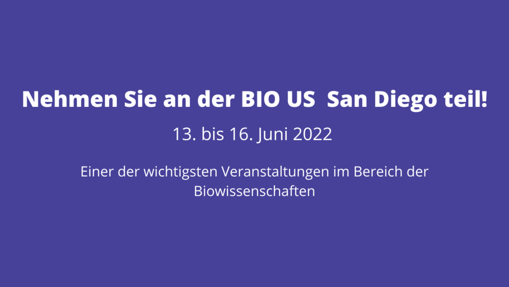 Nehmen Sie an der BIO US San Diego teil!